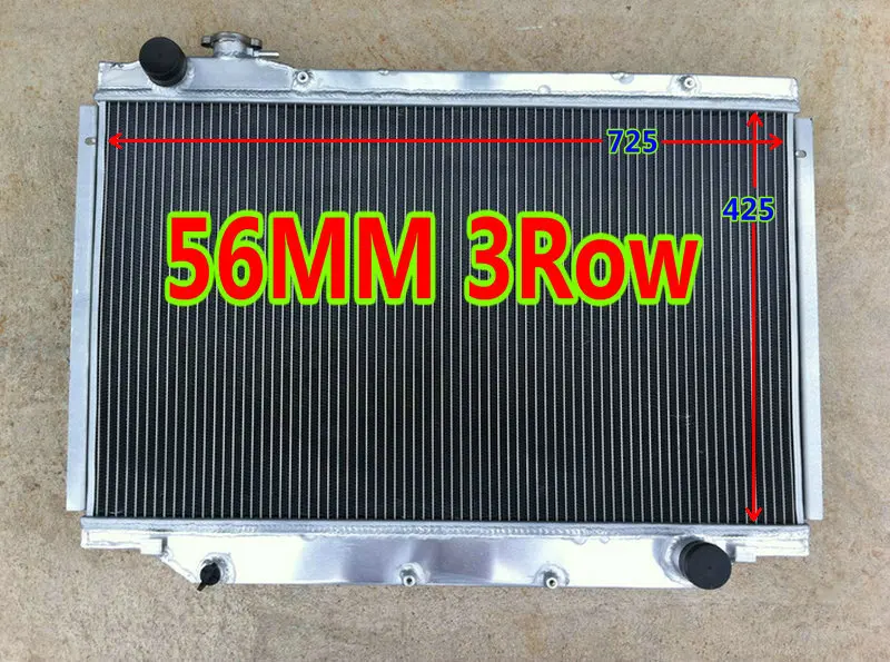 Новый 56 мм 3 рядный алюминиевый радиатор для Toyota Landcruiser HDJ80 HZJ80 Land cruiser HDJ/HZJ 80 серии 4