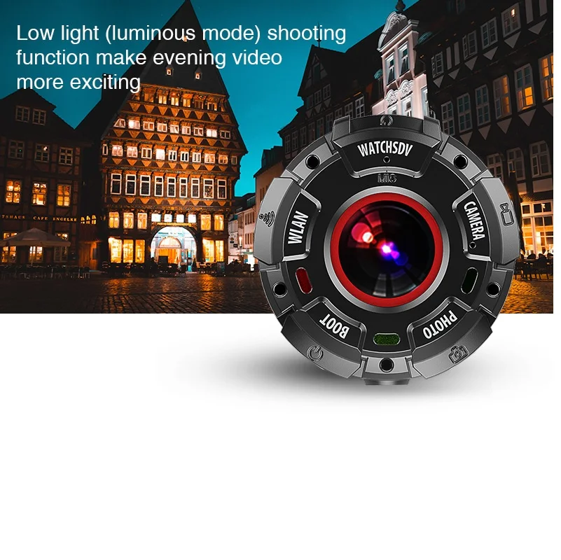 Мини видеокамера Lightdow HD Водонепроницаемая с функцией ночного видения Wi