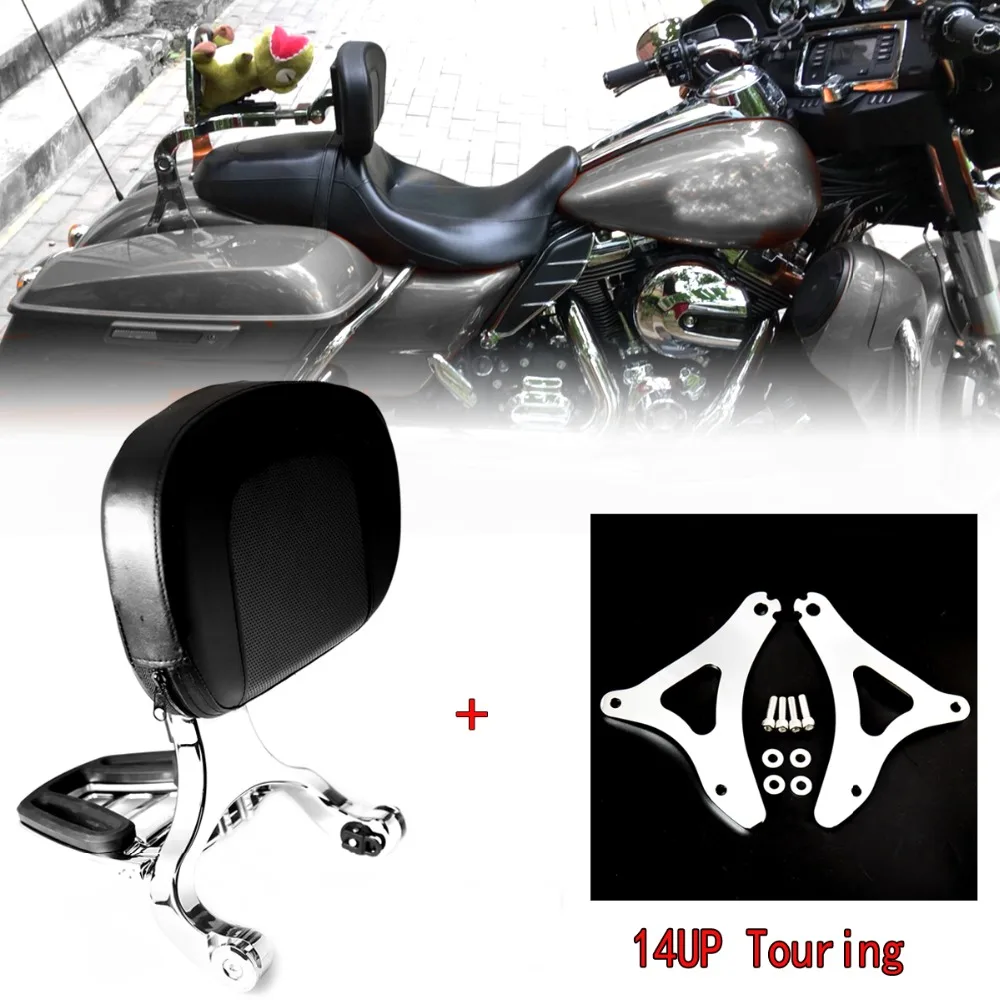 Фиксированное Крепление и спинка пассажира водителя для Harley Touring Street Glide FLHX 14