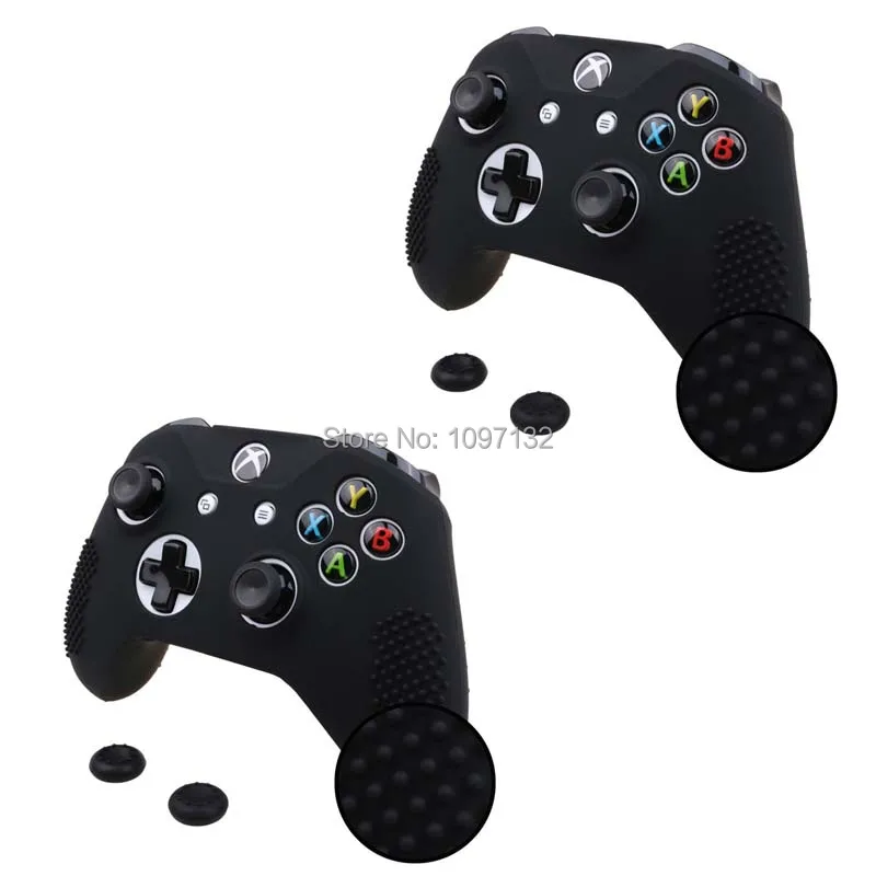 Противоскользящий силиконовый резиновый чехол-накладка для XBox One S Slim Xbox X