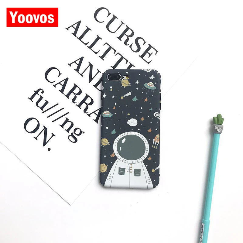 Yoovos 2018 Новый литературы и Книги по искусству астронавт чехол для телефона IPhone 6 7 8
