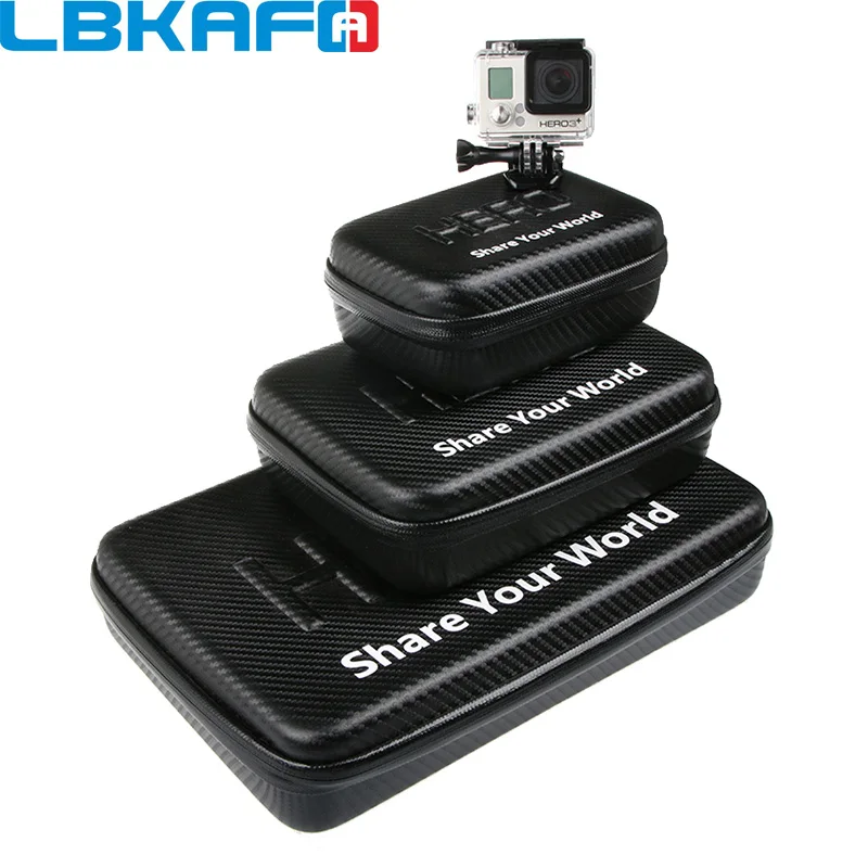 Водонепроницаемый портативный чехол LBKAFA для Gopro футляр из искусственной кожи с