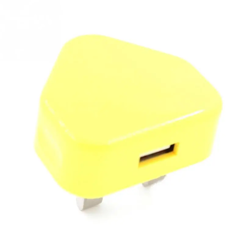 3 Pin USB UK настенное зарядное устройство адаптер для мобильного телефона смартфон - Цвет: Yellow