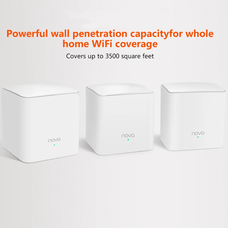 Tenda Nova Mw5s гигабитные Беспроводные Wi Fi роутеры AC1200 весь дом двухдиапазонный 2 4 ГГц/5