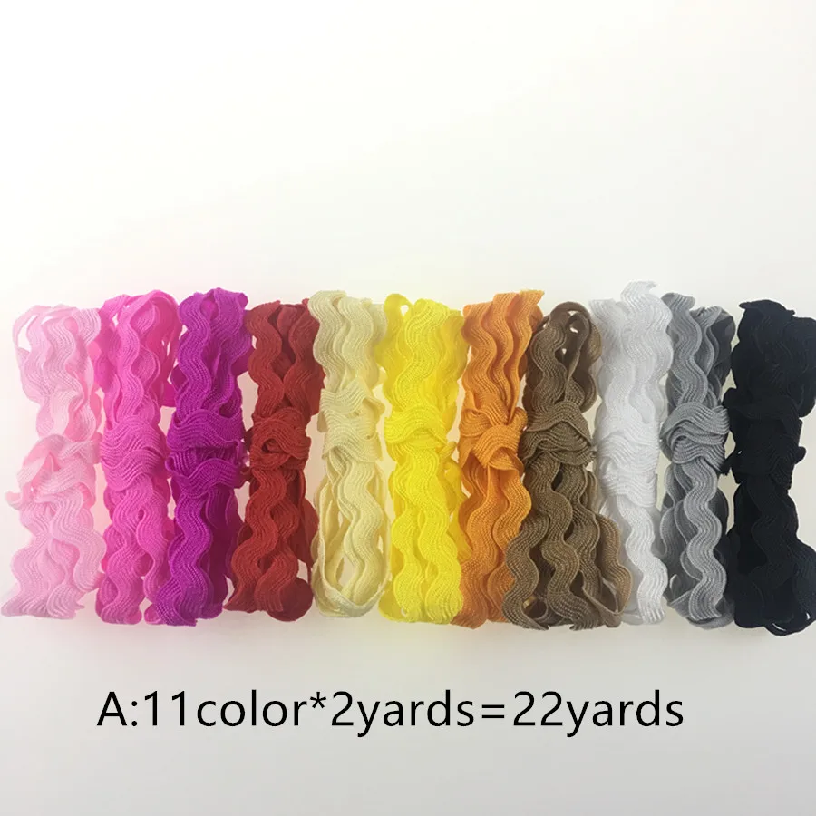 5mm S Shape Curve Wavy Lace Trim Ribbon 22Meters/lot For Costume Hat curtain pillow Decoration Handmade DIY Sewing Crafts | Дом и сад