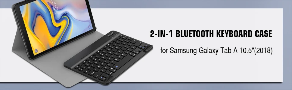Чехол с клавиатурой MoKo для samsung Galaxy Tab A 10,5, SM-T590 для планшета/SM-T595, тонкий чехол-подставка для бизнеса