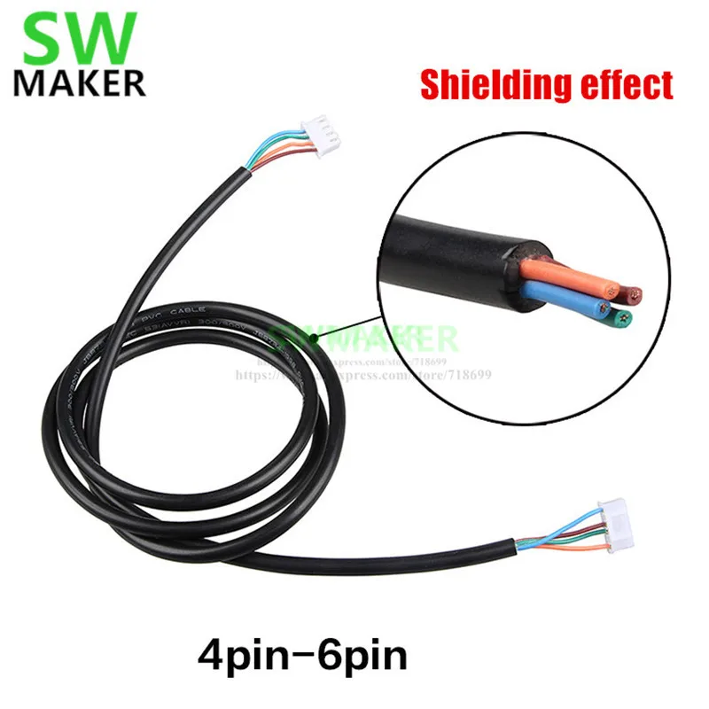

Кабель шагового двигателя NEMA 17 4-6Pin XH2.54, 1 м 2 м, для принтера wanhao