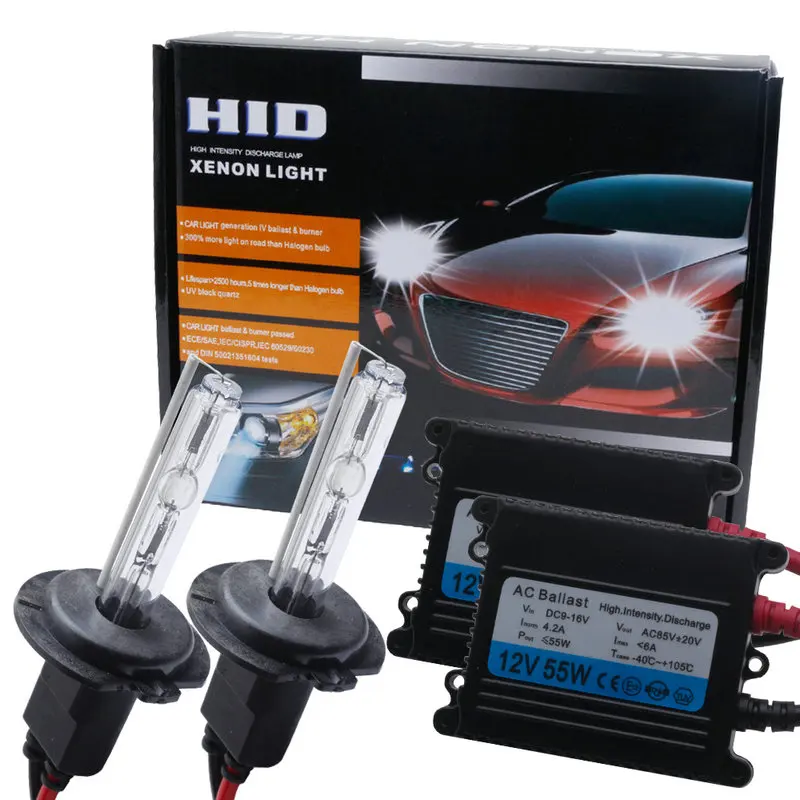 Горячая Распродажа 2018 года! Автомобильная ксеноновая фара 12 В 55 Вт H7 HID Лампа H1 H3