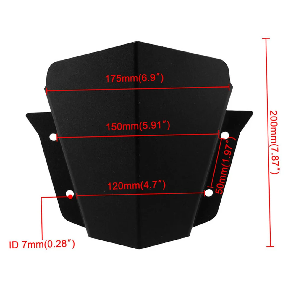 

Hot Motorcycle Windshield Windscreen Aluminum Alloy Accessories for Yamaha FZ-09 2014-2016 BX
