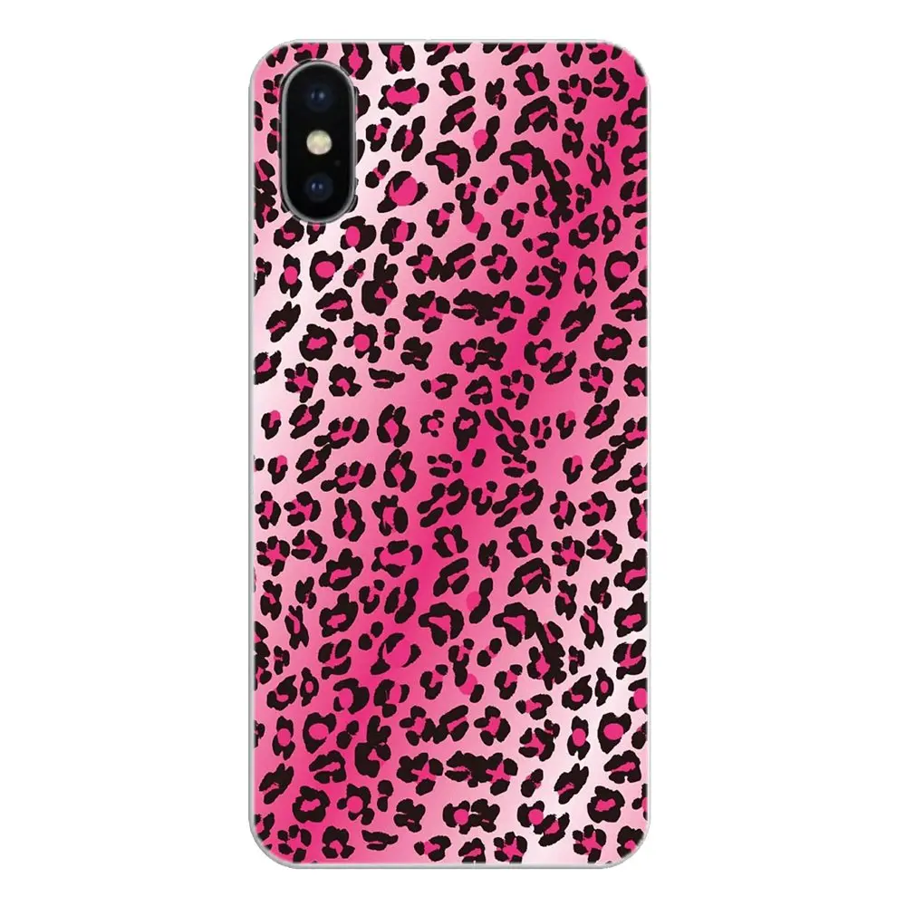 Black and Pink Leopard Art Collage Print Silicone Phone Bag Case For Xiaomi Mi A1 A2 5X 6X 8 lite SE Pro Max Mix 2 2S 3 Mi5 Mi5S |