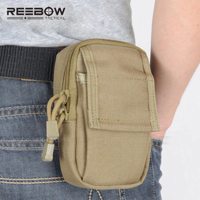 Тактическая поясная мини сумка REEBOW в стиле милитари для бега и повседневного