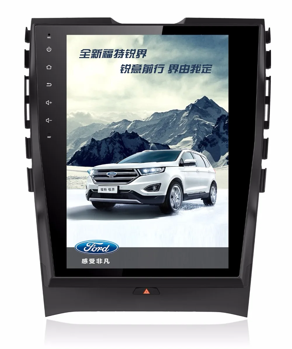 LaiQi 12," четырехъядерный автомобильный dvd-плеер 1024x768 автомобильный вертикальный экран 32 Гб ПЗУ Стерео gps навигация для Ford edge 2013