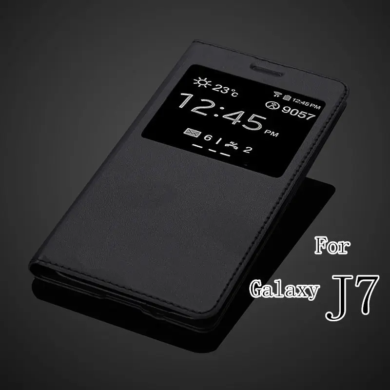 Задняя крышка батарейного отсека для Samsung Galaxy J7 J700 J700F J7000 2015 Роскошный кожаный