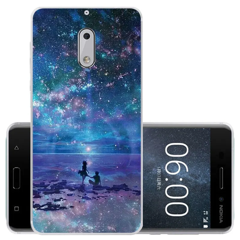 LMH CROWNPRO чехол s для Nokia 6 TPU чехол для телефона силиконовый для Nokia6 TA-1021 мягкий чехол-накладка прозрачный для Nokia 6 Чехол с принтом - Цвет: LMH
