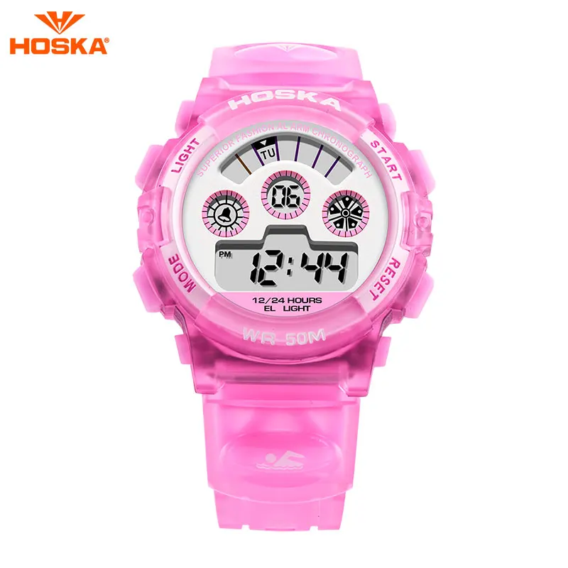 Электронные часы модные полный календарь зоны время оригинальный аккумулятор