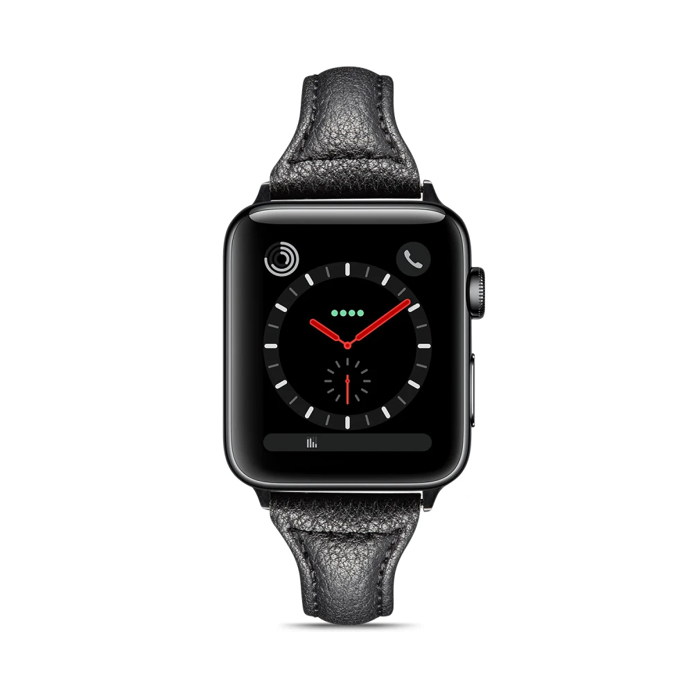 Кожаная Петля для iWatch 4 5 40 мм 44 спортивный ремешок Apple watch 42 38 Series 1 2 3 браслет