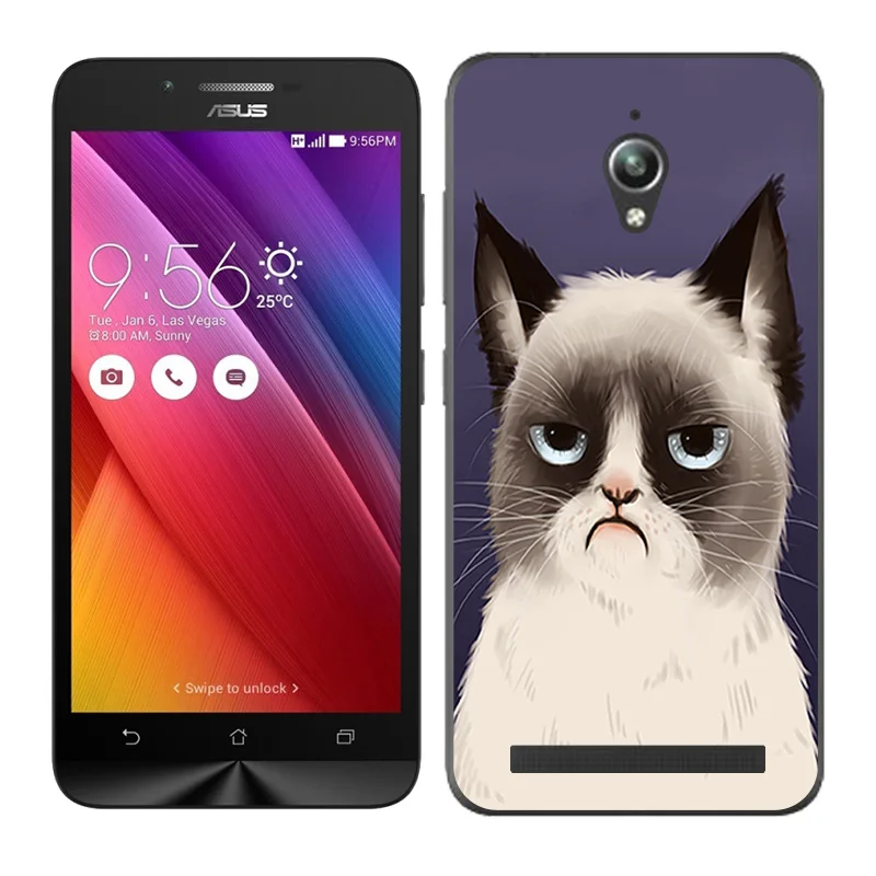 Защитный Мягкий чехол из ТПУ для ASUS Zenfone GO ZC500TG, 5,0 дюймов, чехол для телефона с пейзажем, окрашенный Для ZenFone GO ZC500TG Z00VD