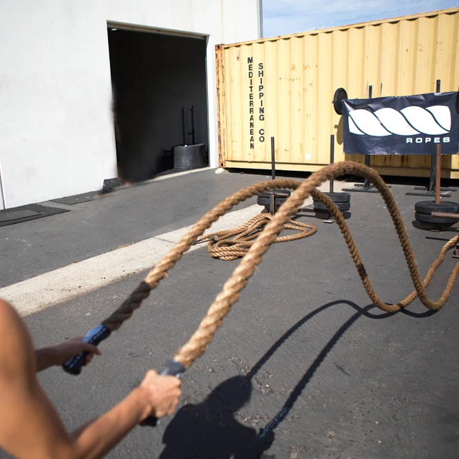 

Manila hemp 1pc Battle Rope Workout Training Undulation Rope Fitness Rope Exercise (3.8cmx12meter) 1.5"x 40ft