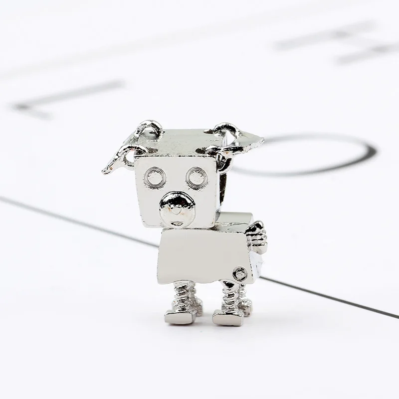 Белла лучший друг собака Бобби робот талисманы Fit Pandora браслет ожерелье для