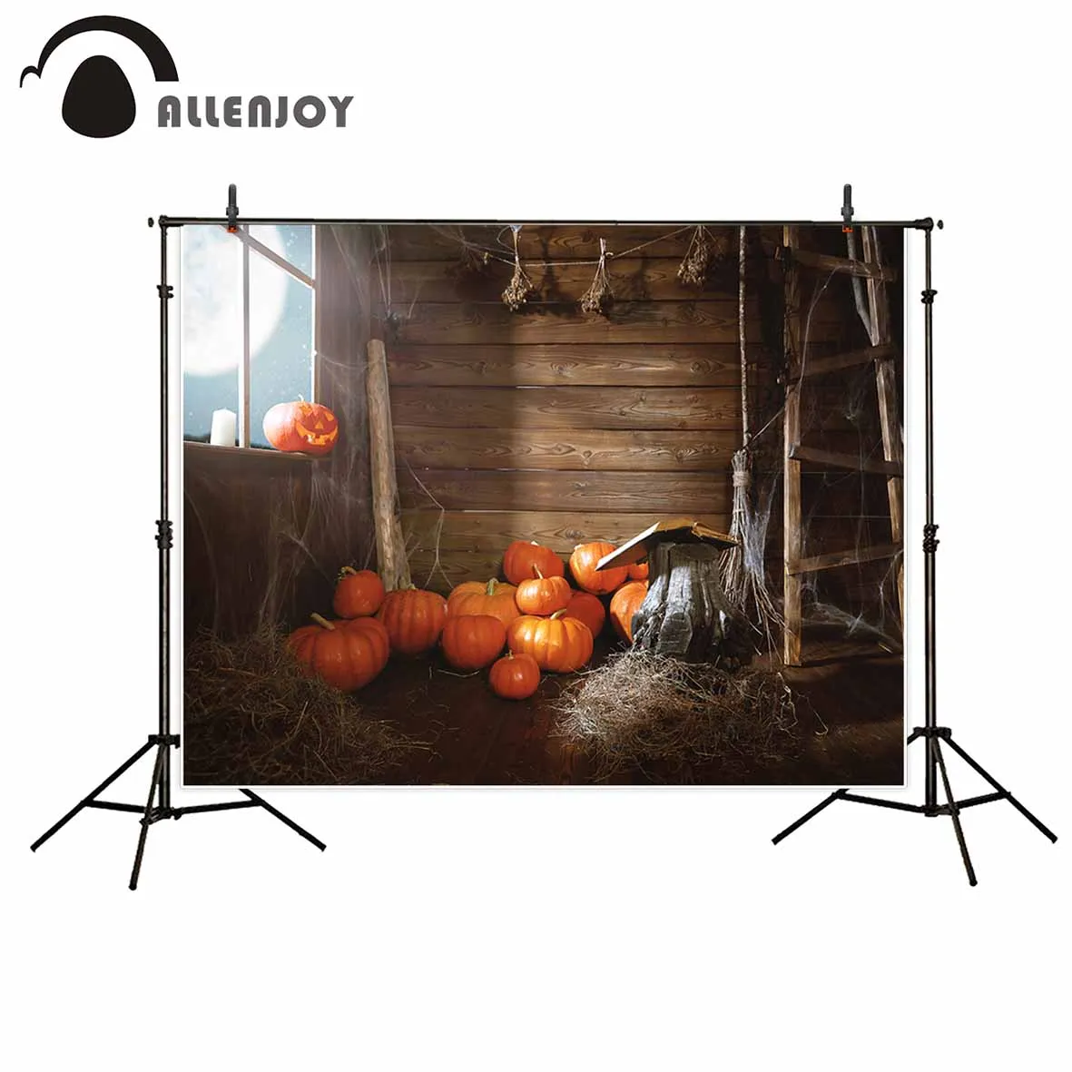 Allenjoy фотографический фон Barn изношенный Ретро Тыква Хэллоуин новорожденный