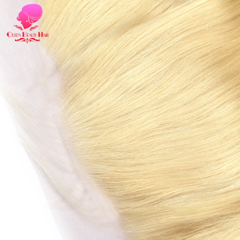 QUEEN BEAUTY 613 блонд чистый 13x4 для ушей на ухо фронтальная кружевная бразильские