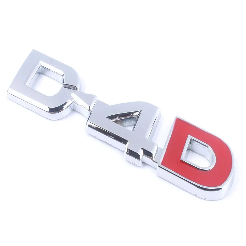 Новый высококачественный металлический 3d логотип D4D боковая Эмблема для