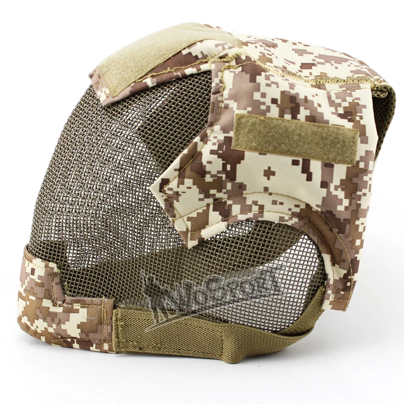 WOSPORT Military Airsoft Paintball Tactical Protection Steel Mesh Full Face V6 Keeper Multicolor Mask for Army Outdoor Fencing |