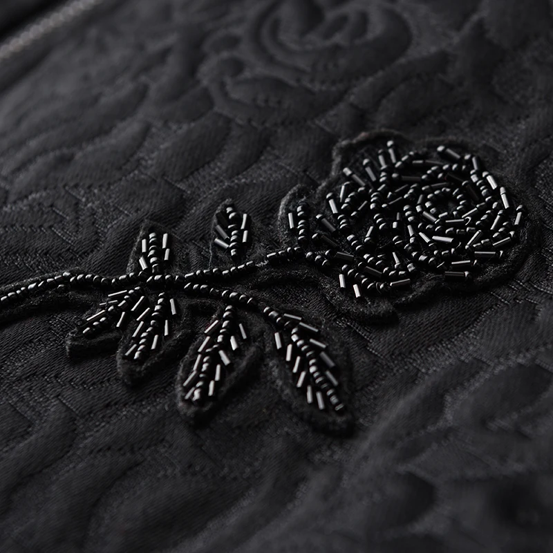 Мужская жаккардовая куртка Minglu роскошные приталенные жаккардовые куртки с