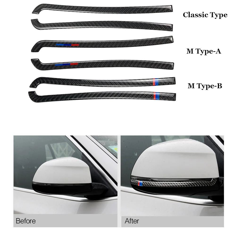 Зеркало заднего вида из углеродного волокна Противоударная палочка для BMW X5 X6 X3 X4