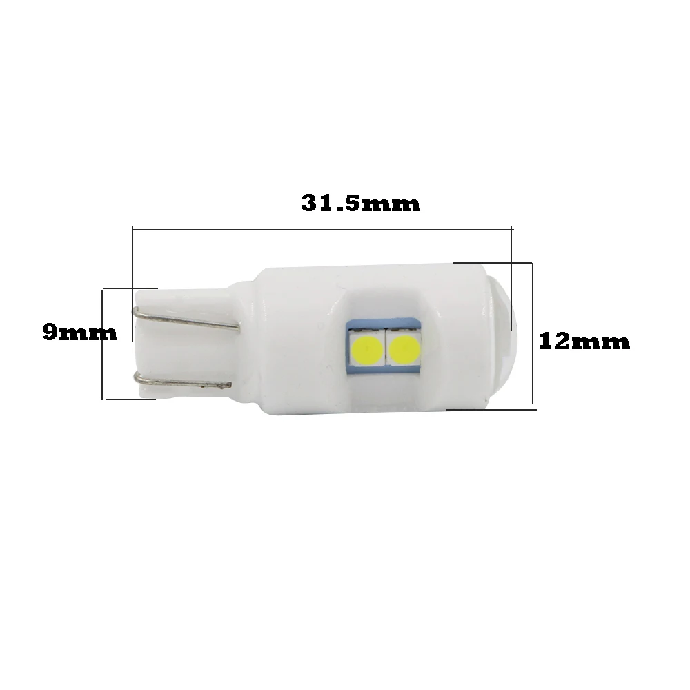 YSY 200x новая керамика T10/W5W 3030 6SMD светодиодный белый лед синий 12В Авто Мото зазор