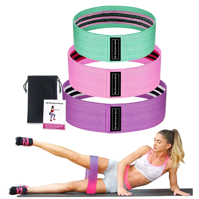 2019 Новое поступление фитнес упражнения хип Сопротивление полоса приседание Йога