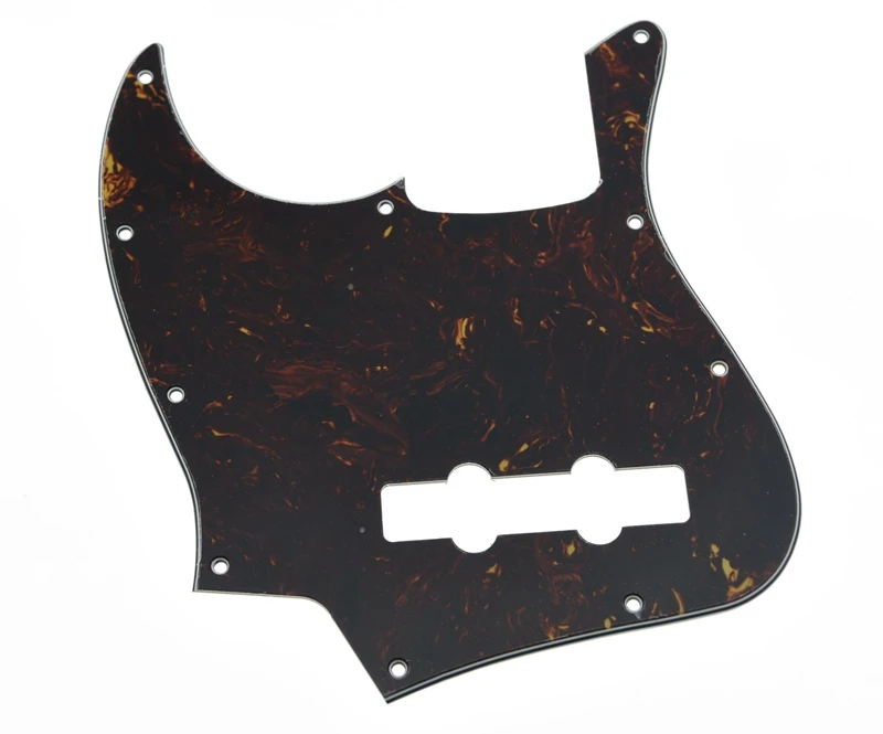 

KAISH 4 String Jazz J Bass Pickguard Left Handed Scrach Plate Dark Tortoise for Fender