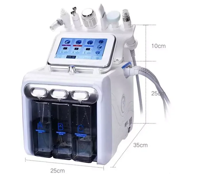 Лучшая цена 6 in1 Малый пузырьковый струя кислородной воды корки h2o2 hydra пилинг машина красоты для продажи