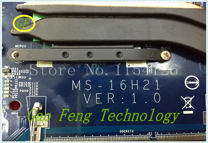 Материнская плата для ноутбука MSI GS60 MS-16H21 SR15E DDR3 VER: 1 не встроенная 100%