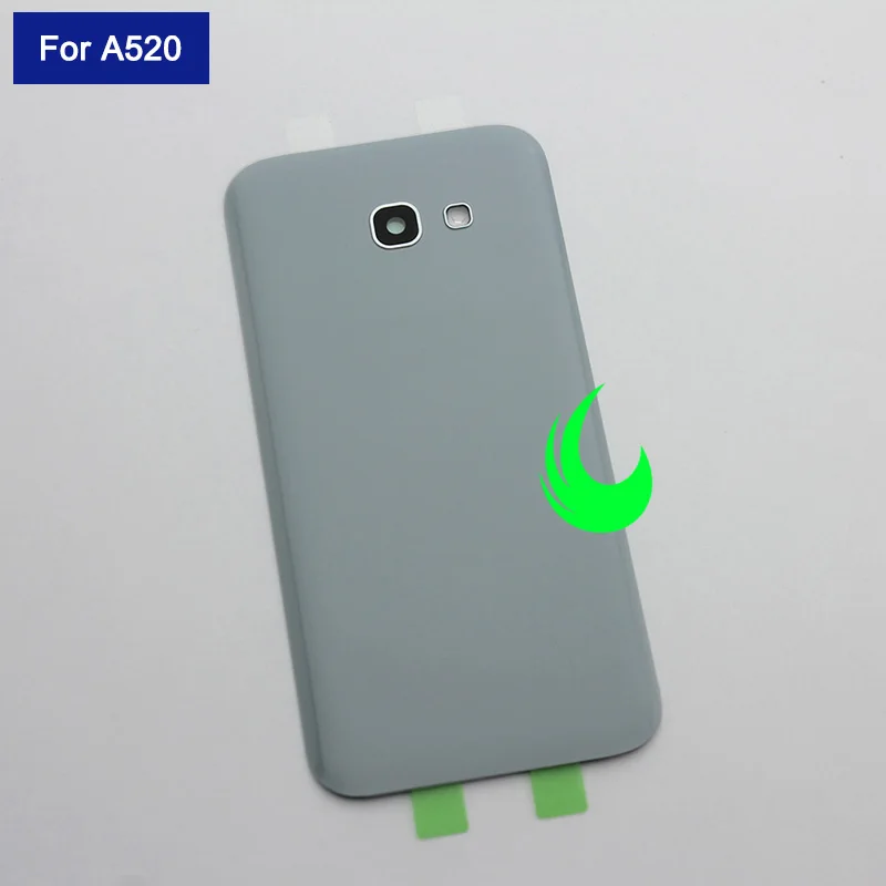samsung Galaxy A5, A520, A520F, задняя крышка, крышка батареи, задняя крышка, стекло, корпус, чехол для samsung A5, с объективом камеры