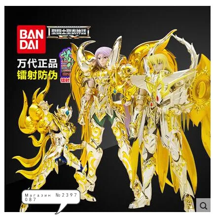 Экшн фигурка Saint Seiya Bandai модель золотой души Ex God рак Овен дева Лев Сага Шака Шура