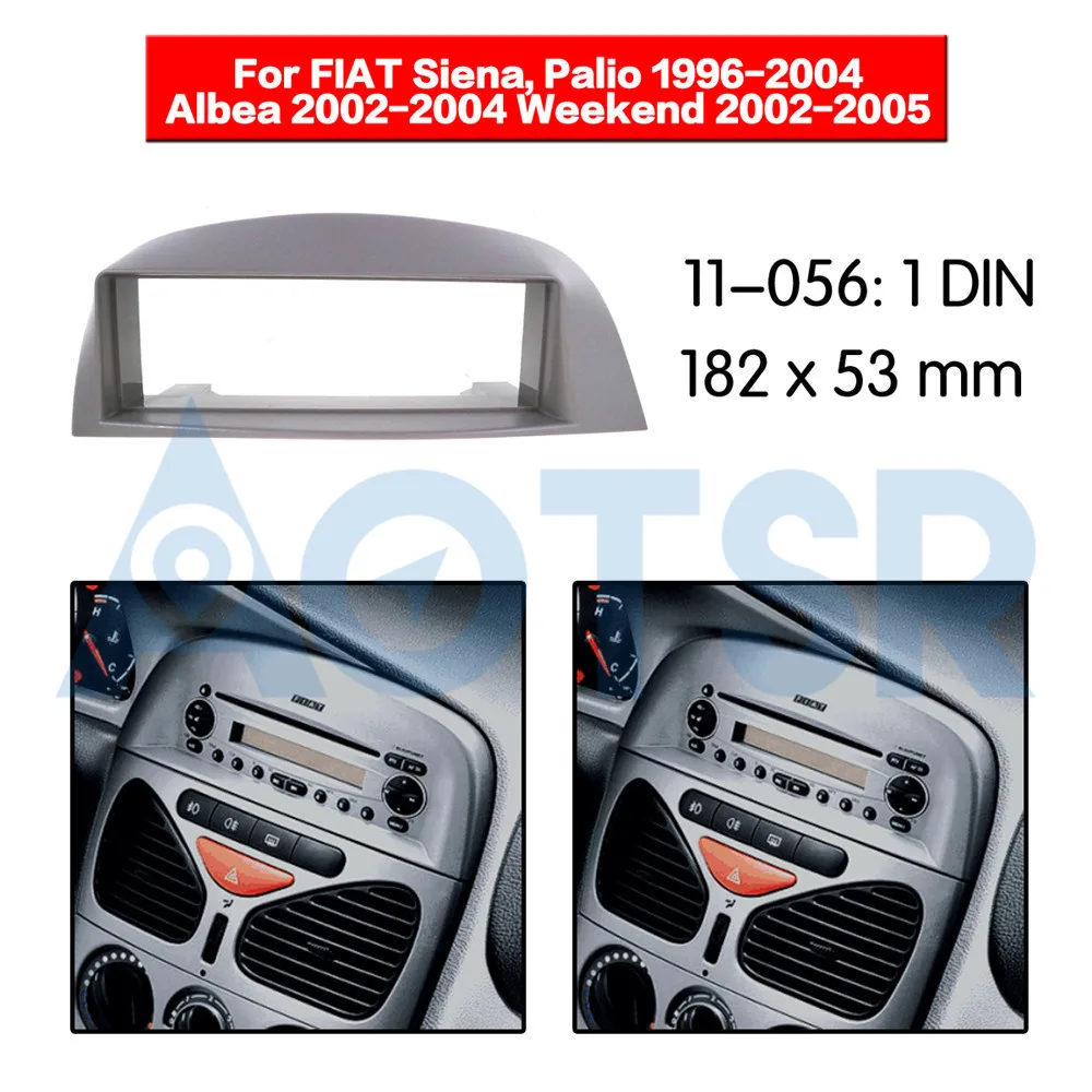 

2 din Radio Fascia for FIAT Siena Palio 1996-2004 Albea 2002-2004 Weekend 2002-2005 Installation Dash Kit Frame Adapter DVD