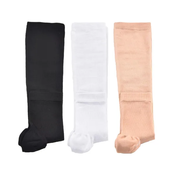 3 Pairs Color mix Многофункциональные компрессионные чулки нейлон варикозное расширение вен колено чулки унисекс Красота Ноги утягивающие чулки легкость давление лето - Цвет: 3 Pairs Color mix
