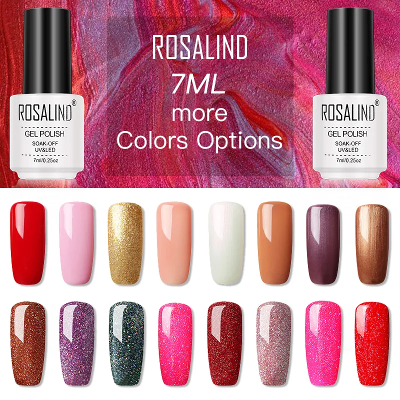 Радужный гель-лаки для ногтей ROSALIND гибридные Лаки полуперманентный лак маникюра