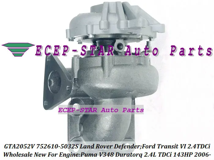 GTA2052V 752610 5025S 5009S 5010S YC1Q6K682DA Turbo для Land Rover Defender Ford Tourneo Transit VI 2006 Puma 2.4L TDCi|turbo manifold|turbo