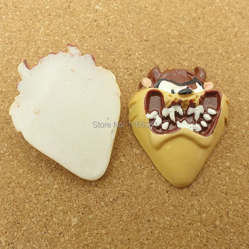 1 шт./лот полимерные плоские задние наклейки на Хэллоуин Мультяшные животные 31 мм