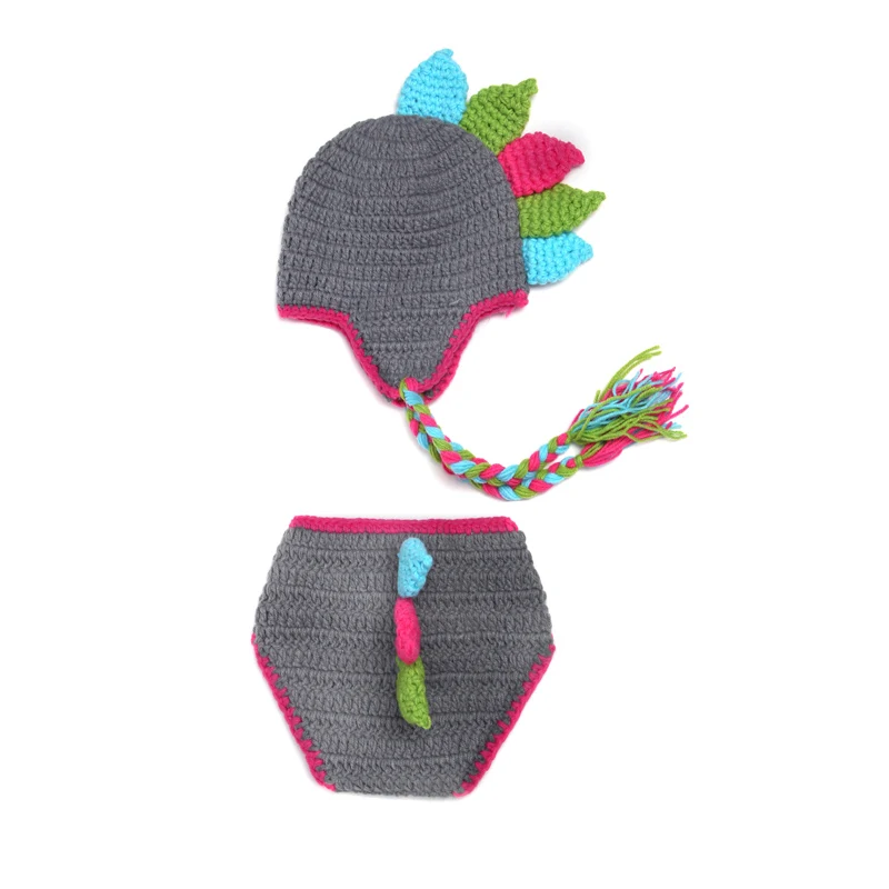 Новорожденный Младенец животное ручная вязка ребенок динозавр полная луна сто