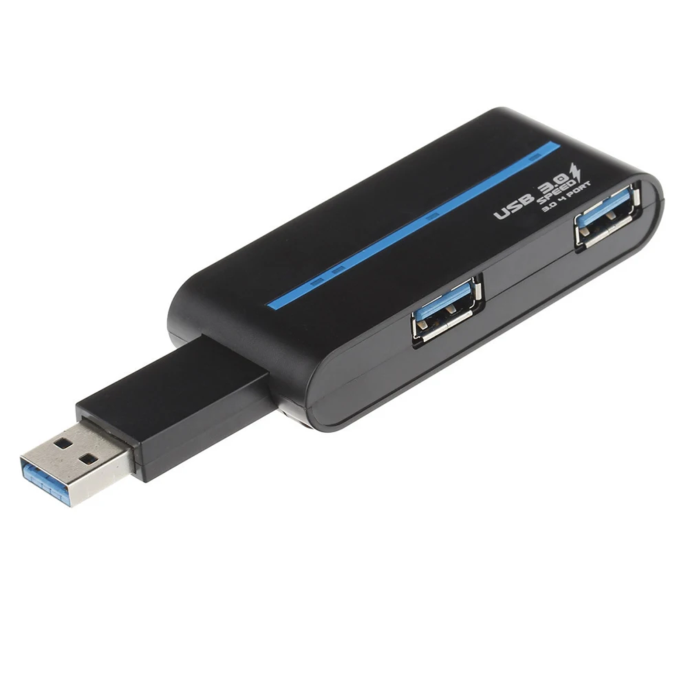 Мини концентратор адаптер USB 3 0 Hi Speed 4 портовый сплиттер для ПК ноутбука приемник