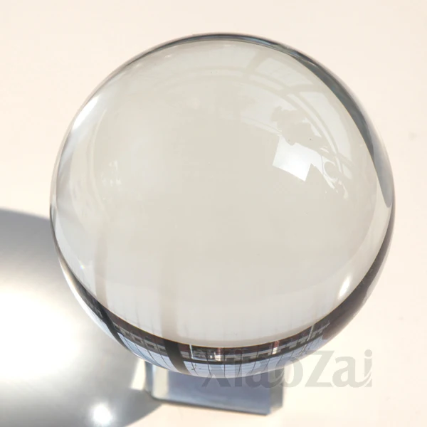 Натуральный кварцевый камень шар + основание дефект пузыря хрустальный
