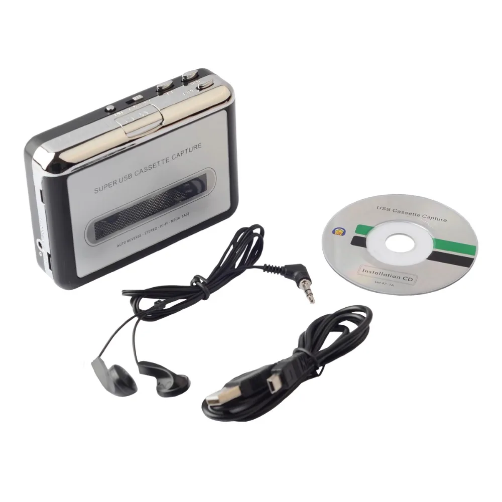 Кассетный плеер 10 шт./лот USB преобразователь кассеты в MP3 музыкальный Capture Audio