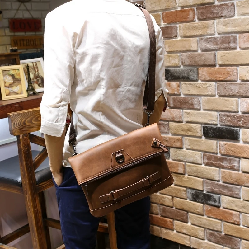 Бренд! Лидер продаж новые модные кофейные мужские сумки crazy horse из искусственной