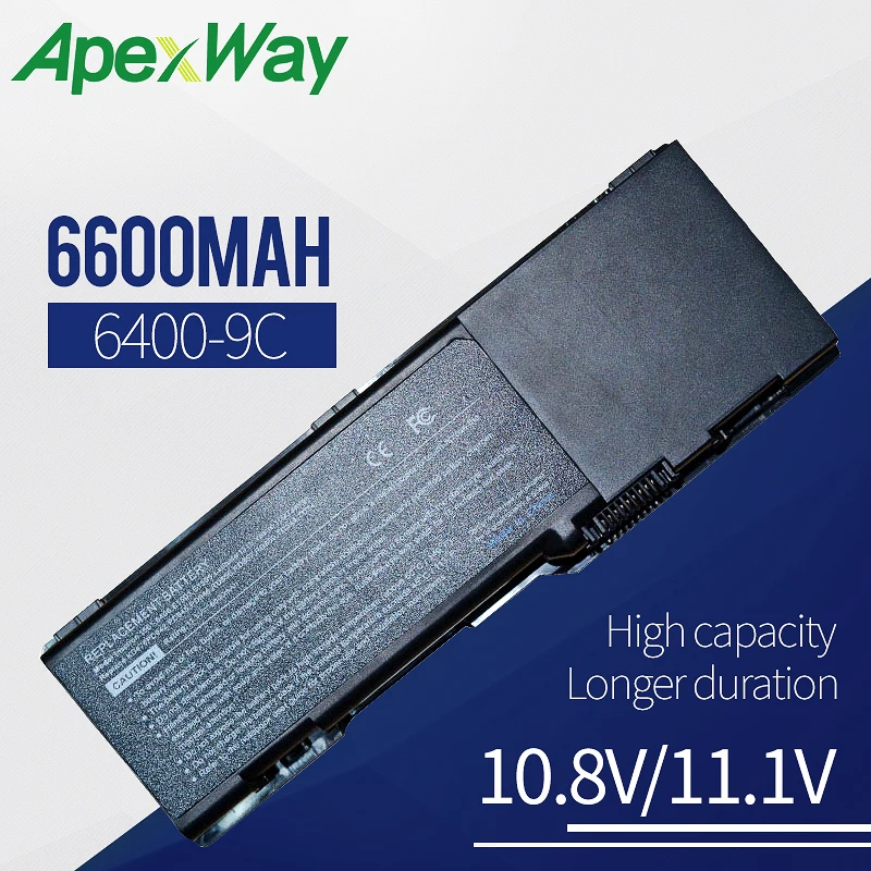 

6600mAh laptop battery for DELL Inspiron 6400 1501 E1505 PD946 PR002 RD850 RD855 RD857 TD344 TD347 TD349 UD260 UD264 UD267