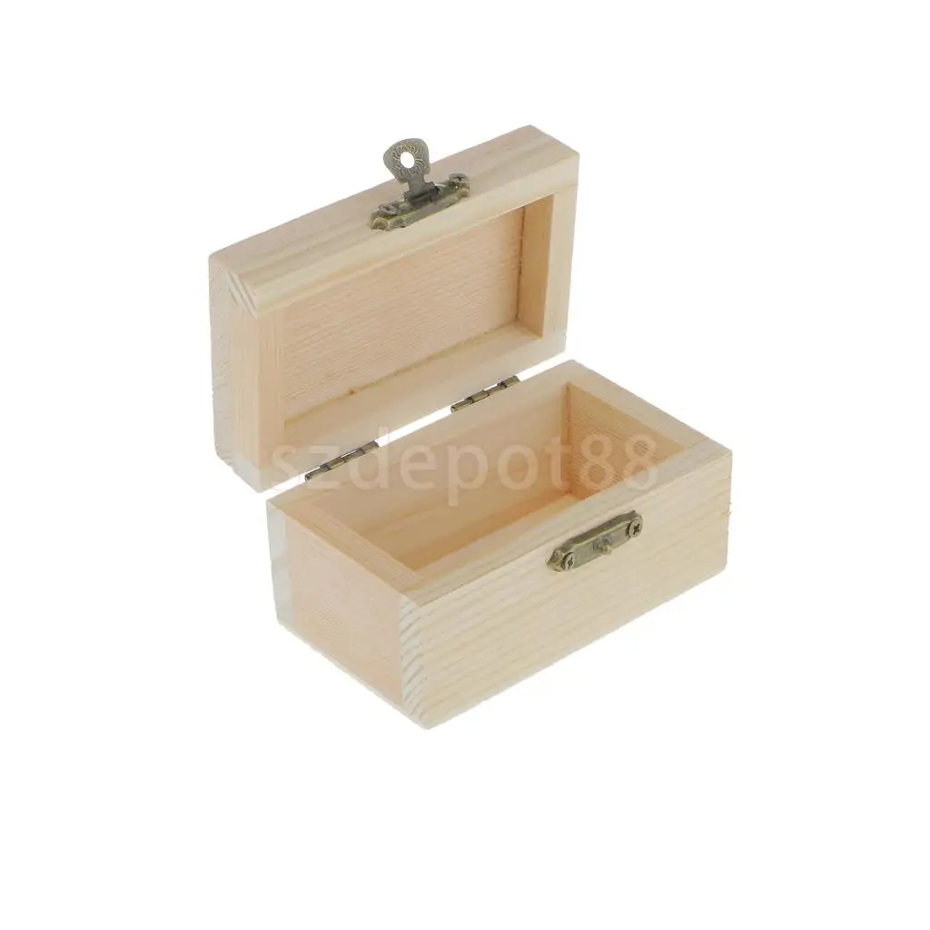 Феново необработанные неокрашенные простые деревянные прямоугольные украшения