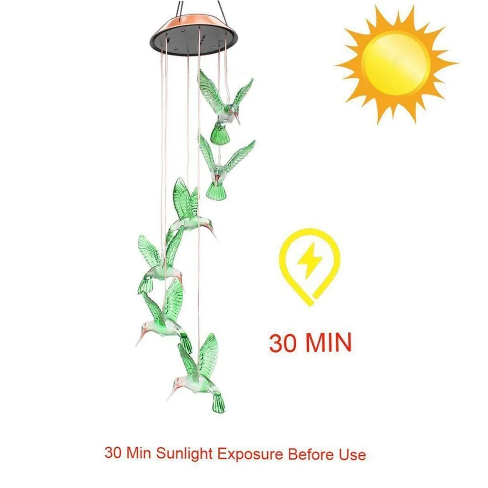 Люстры светсветильник еся меняющие цвет на солнечных батареях для дома сада