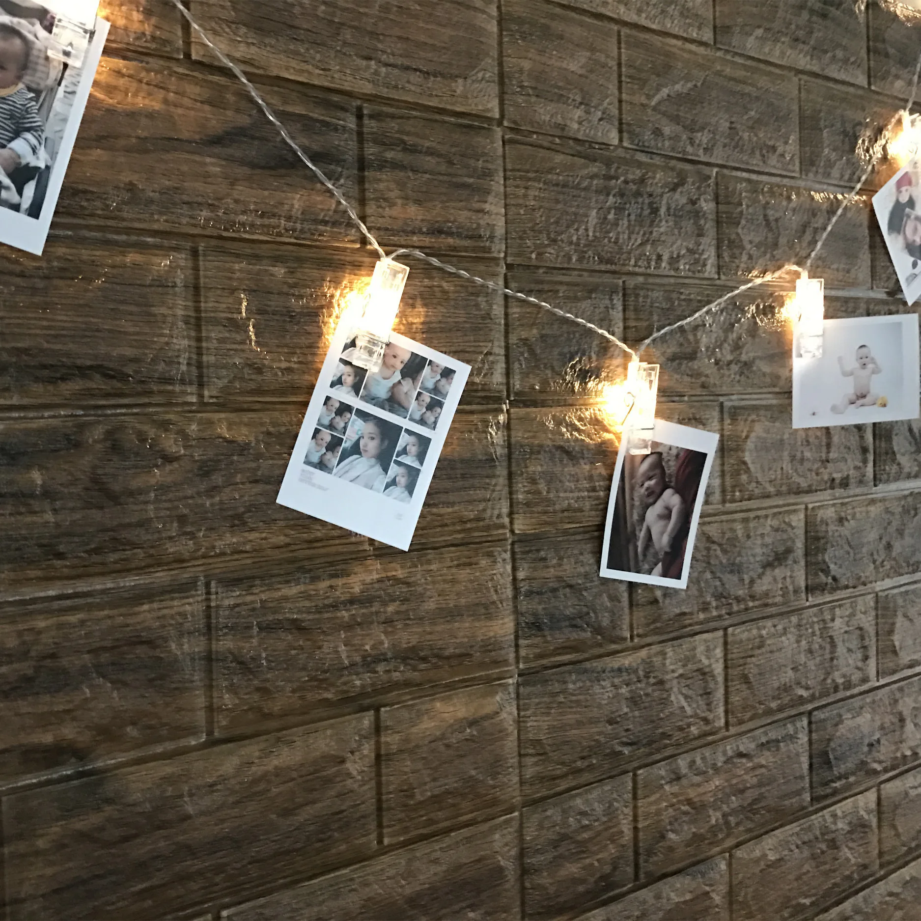 СВЕТОДИОДНАЯ Гирлянда со звездным зажимом для фотографий атмосферный ночник
